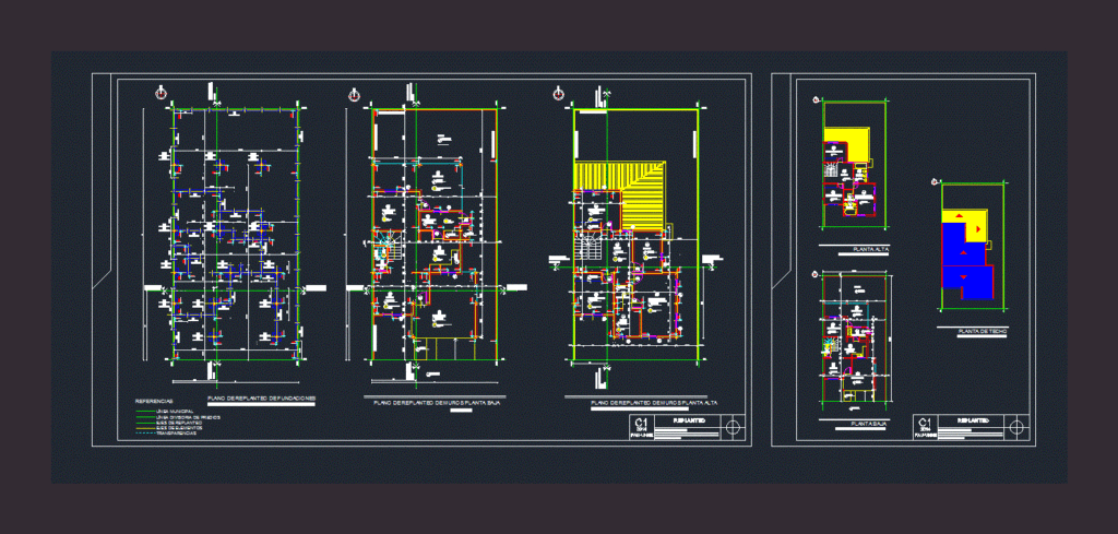 Townhouse – Staking DWG Block for AutoCAD