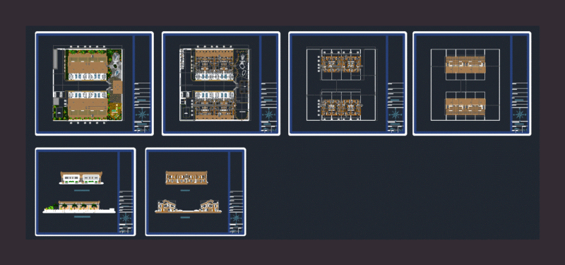 Townhouse Condo DWG Block for AutoCAD
