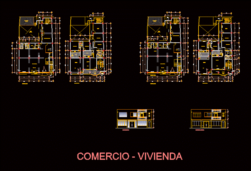 Trade – Housing DWG Elevation for AutoCAD