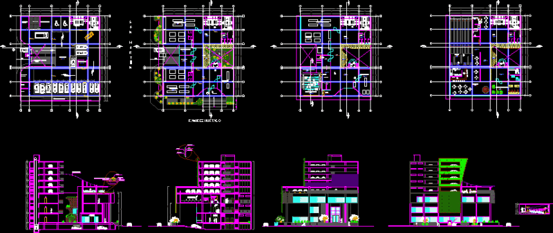 Trade – Parking DWG Block for AutoCAD