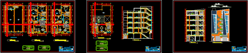 Trade House – Architecture DWG Block for AutoCAD