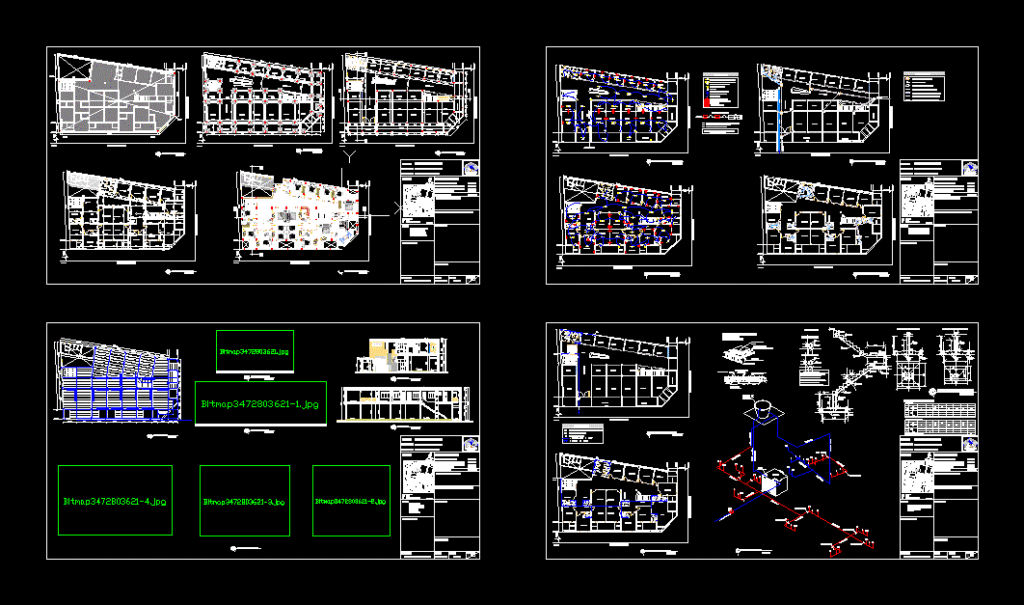 Trade House DWG Section for AutoCAD