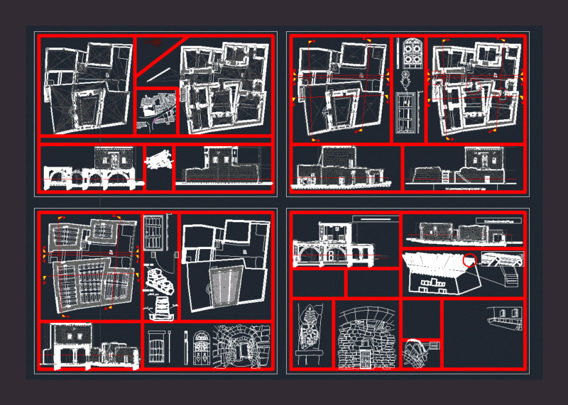 Traditional Building DWG Plan for AutoCAD