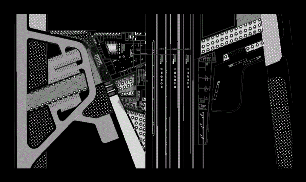 Train Station DWG Block for AutoCAD