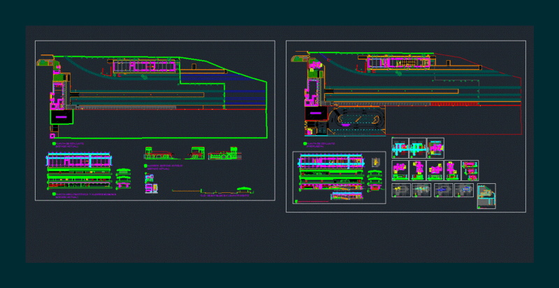 Train Station DWG Plan for AutoCAD