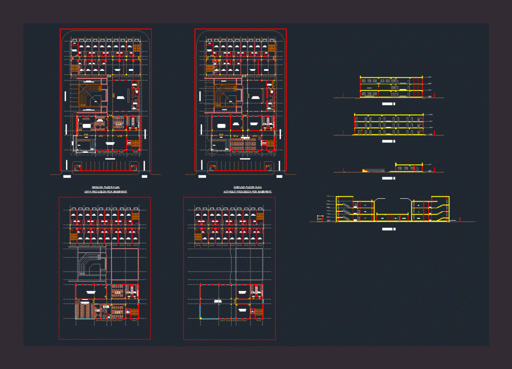 Training Institute DWG Block for AutoCAD