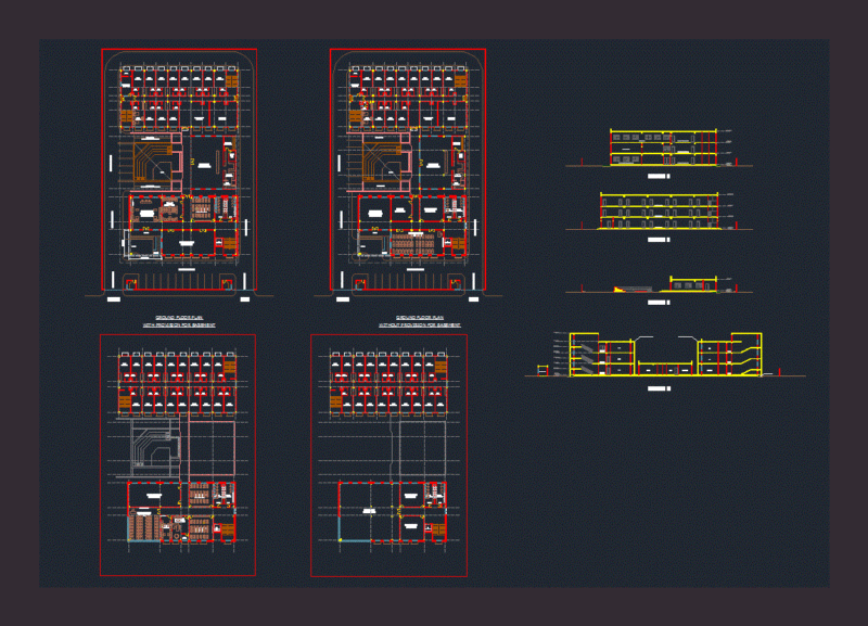 Training Institute DWG Block for AutoCAD