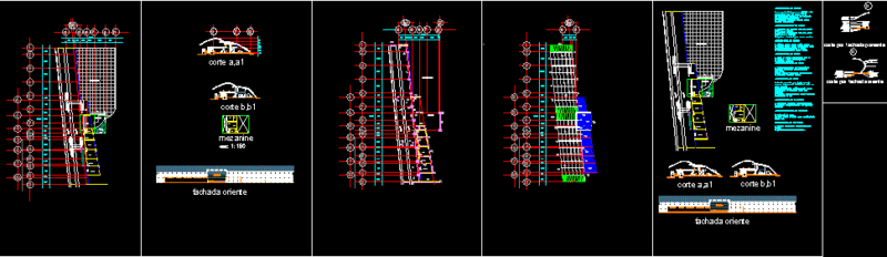Trains Station DWG Section for AutoCAD
