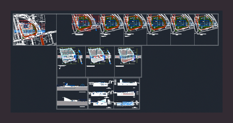 Transfer Center DWG Full Project for AutoCAD