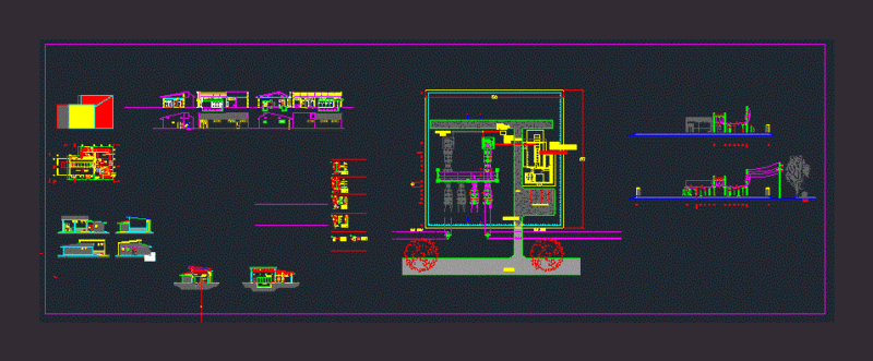 Transformer Station 33132kv DWG Plan for AutoCAD