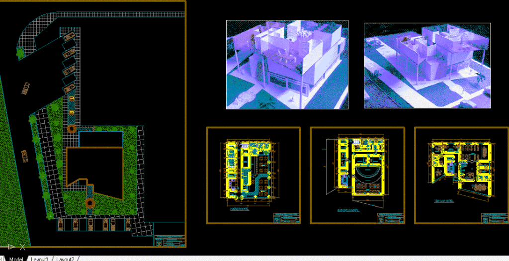 Tv Studio DWG Block for AutoCAD