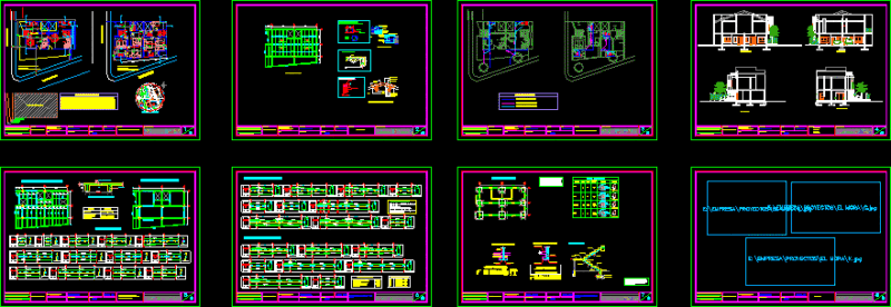Two Family DWG Block for AutoCAD