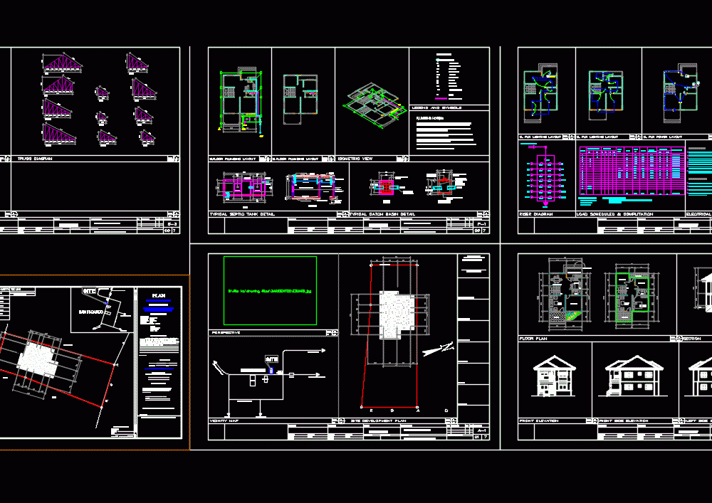Two-Floor House DWG Detail for AutoCAD • Designs CAD