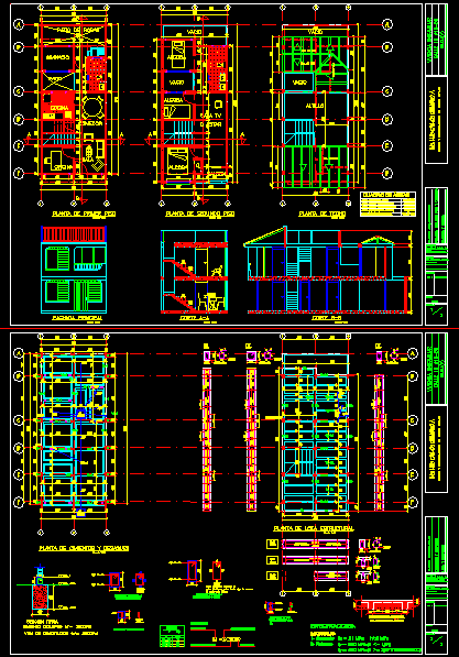 Two-Story House DWG Block for AutoCAD • Designs CAD