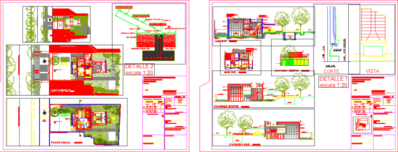 Uifamily Housing DWG Section for AutoCAD