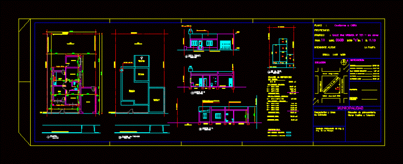 Under Site Map DWG Block for AutoCAD