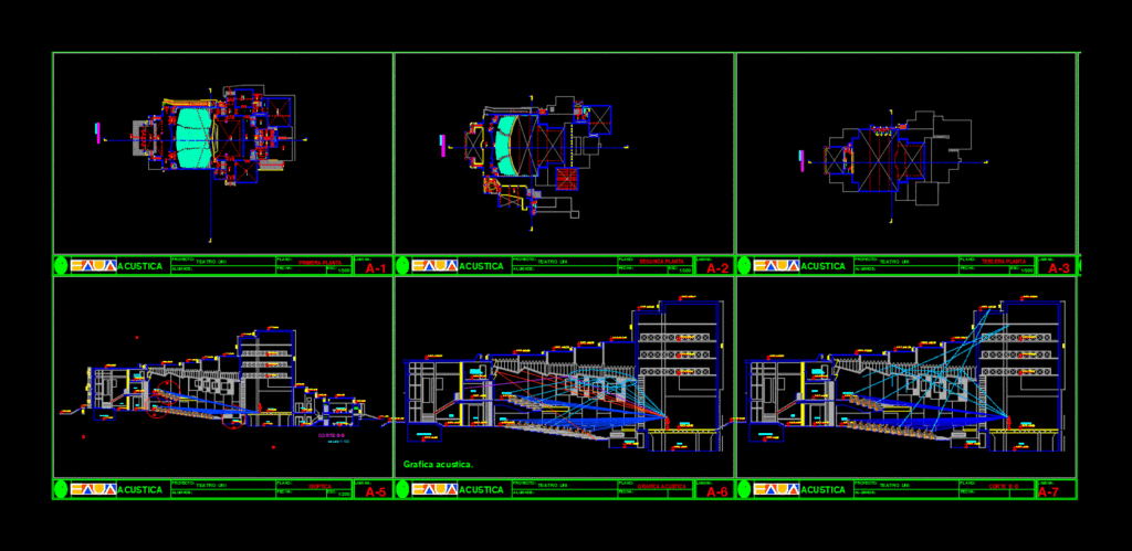 Uni Theatre DWG Elevation for AutoCAD