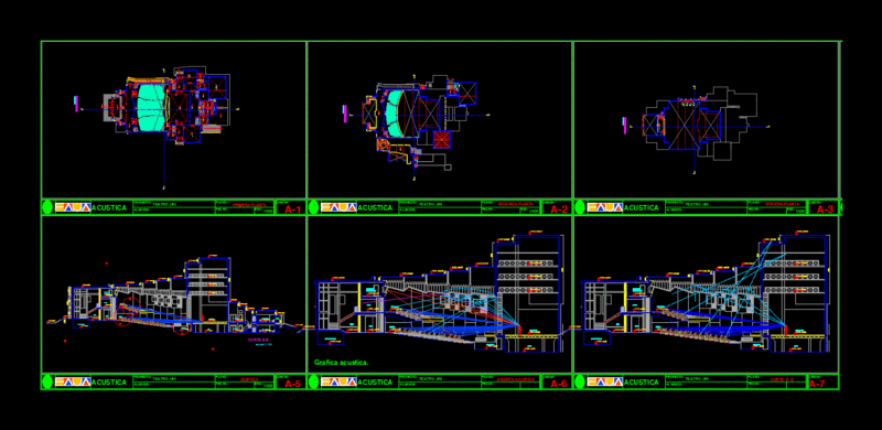 Uni Theatre DWG Elevation for AutoCAD