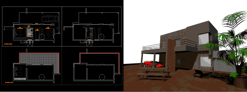 Unifamily 3D DWG Model for AutoCAD