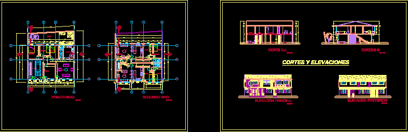 Unifamily Chicha Housing Dwg Section For Autocad • Designs Cad