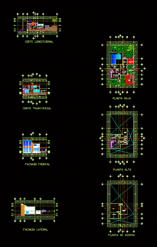 Unifamily House Loft DWG Block for AutoCAD