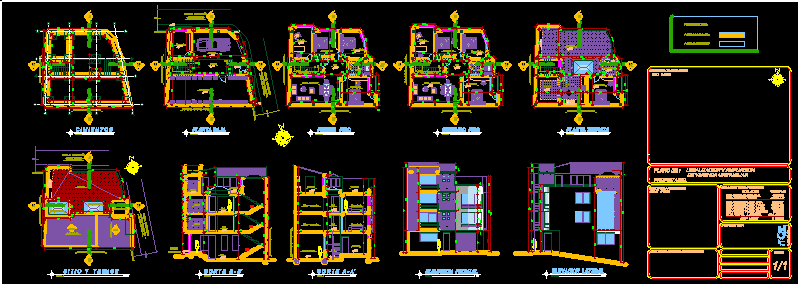 Unifamily Housing DWG Block for AutoCAD • Designs CAD