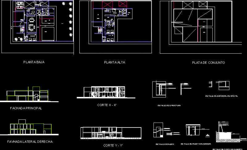Unifamily Housing DWG Block for AutoCAD