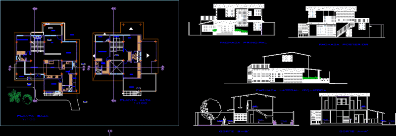 Unifamily Housing DWG Full Project for AutoCAD