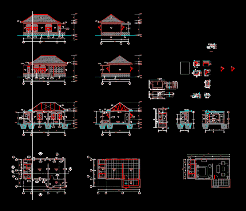 Unit Villa 1 DWG Block for AutoCAD