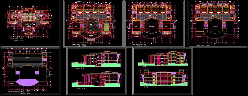 Universitary Classrooms DWG Full Project for AutoCAD