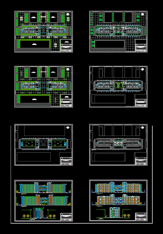 University Accommodation DWG Full Project for AutoCAD
