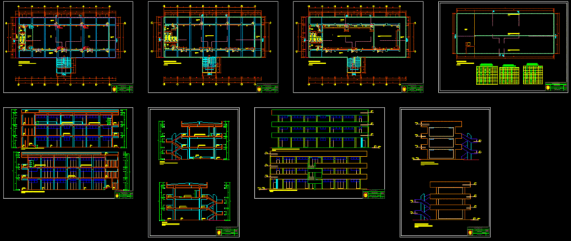 University Classrooms Pavilion DWG Elevation for AutoCAD