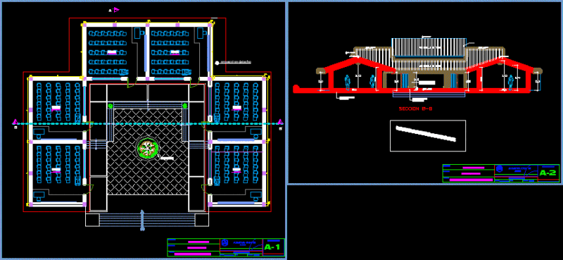 University School Rooms DWG Full Project for AutoCAD