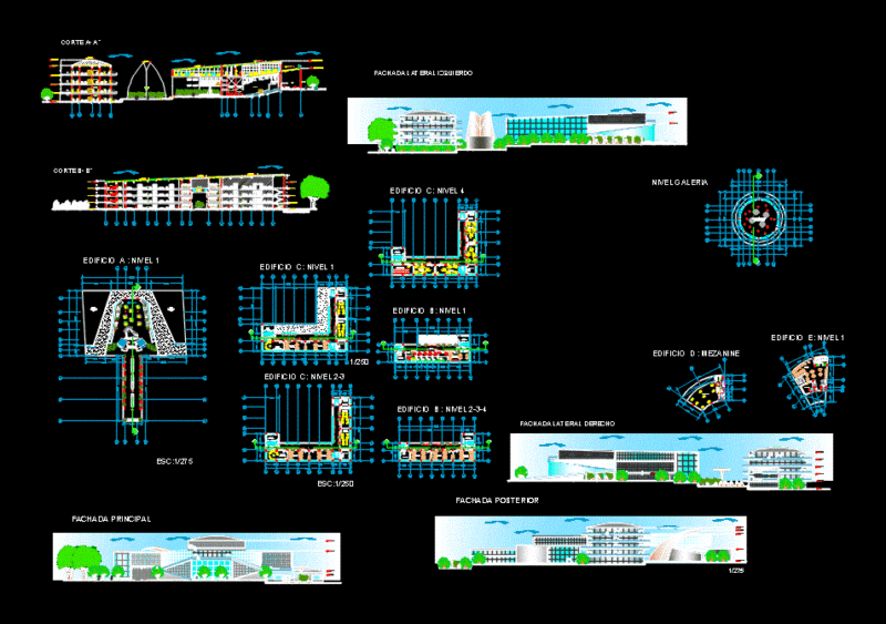 Urban Cultural Center DWG Detail for AutoCAD