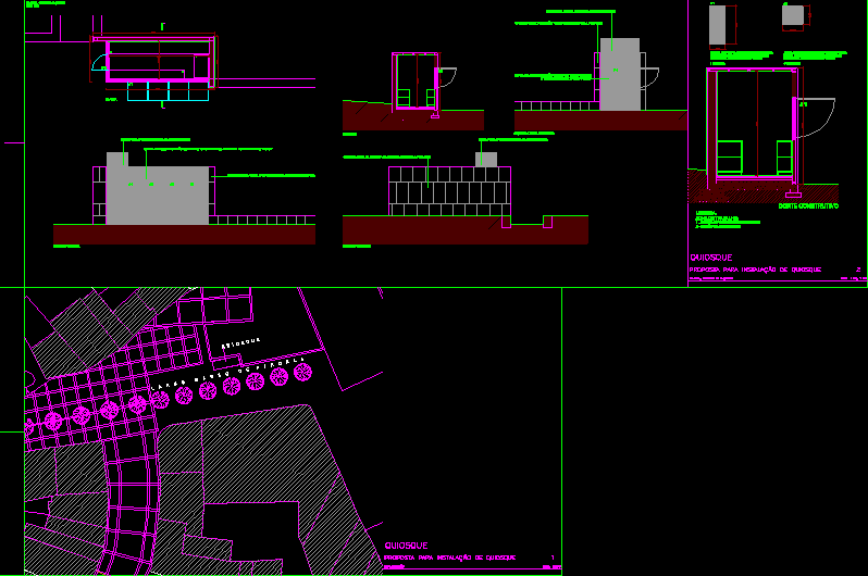 Urban Kiosk Dwg Block For Autocad • Designs Cad