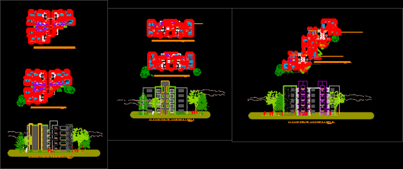 Urban Remodelation – Tacna City DWG Elevation for AutoCAD