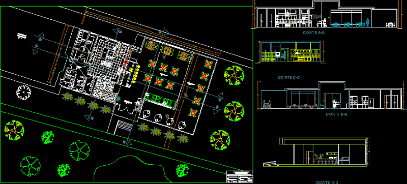 Urban Restaurant DWG Full Project for AutoCAD