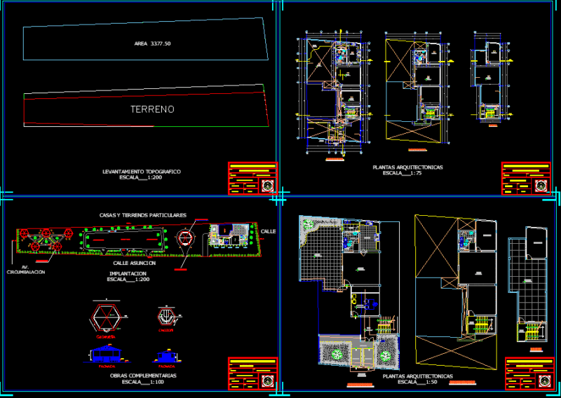 Urbanization – Housings DWG Block for AutoCAD