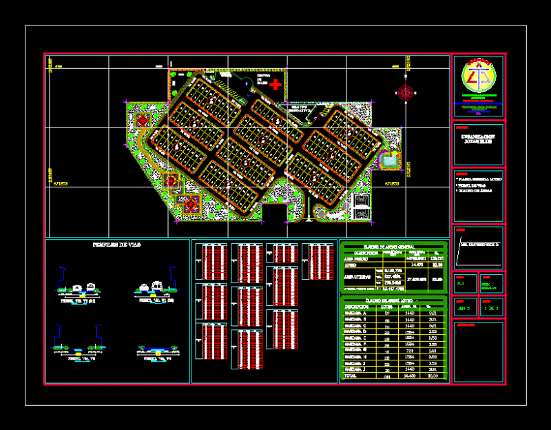Urbanization Santiago DWG Block for AutoCAD