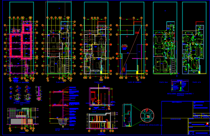 Valley Home DWG Block for AutoCAD