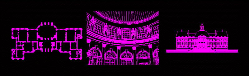 Vaux Le Vicomte DWG Block for AutoCAD