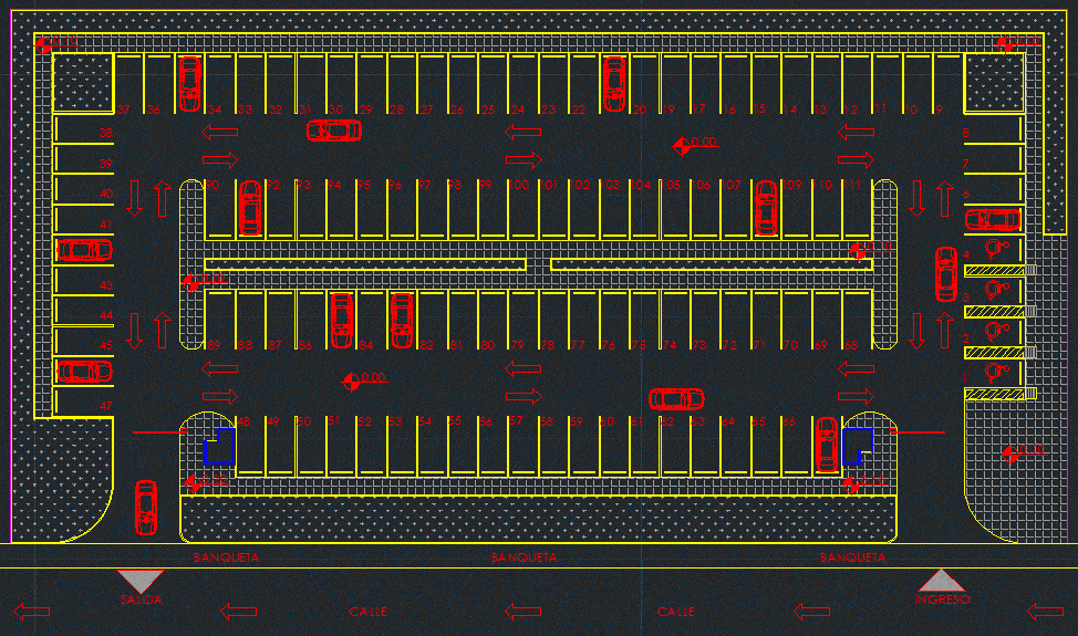 Vehicle Parking DWG Block for AutoCAD – Designs CAD