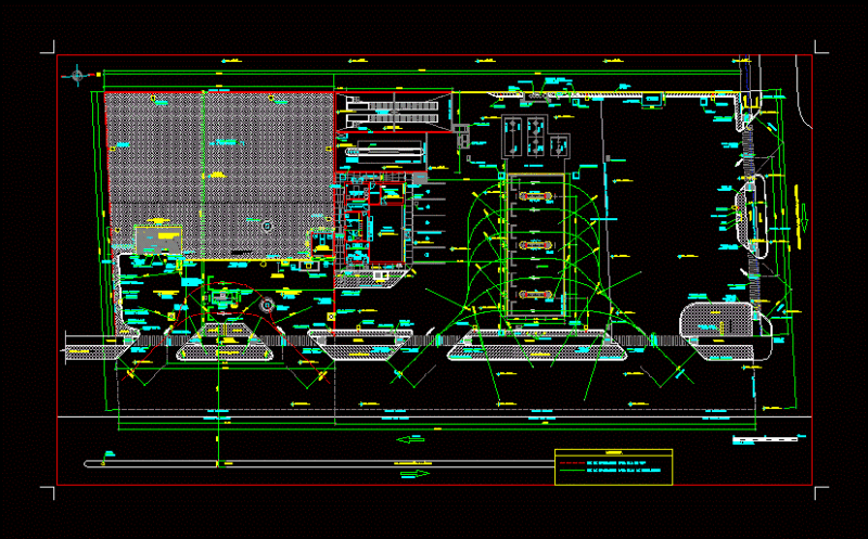 Vehicular Turning Radius Faucet DWG Block for AutoCAD