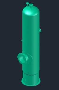 Vertical Gas Separator DWG Block for AutoCAD