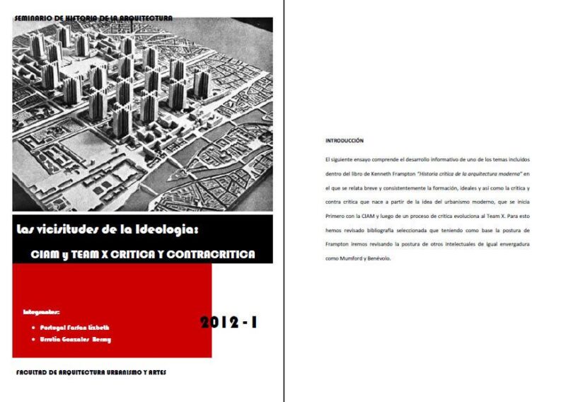 Vicissitudes Of Ciam – Team X PDF (Document)