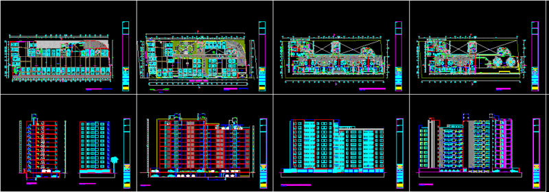 Vidal – Apartment Building DWG Section for AutoCAD