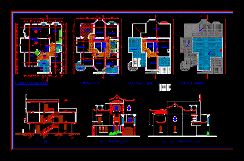 Villa 101 DWG Detail for AutoCAD