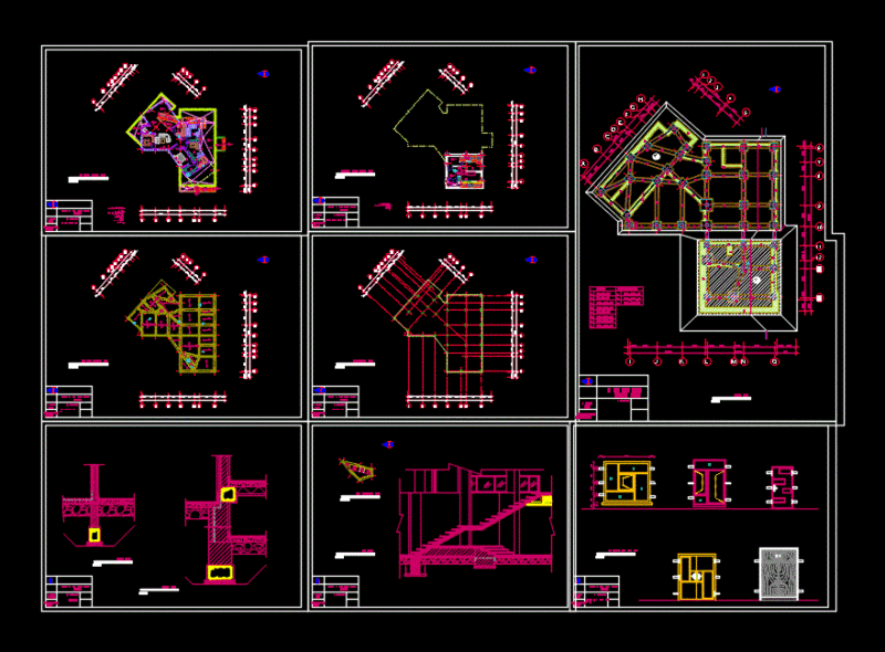 Villa 3 3D DWG Section for AutoCAD