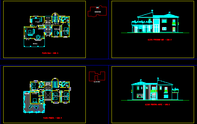 Educationstander Plan  Maison Simple Autocad