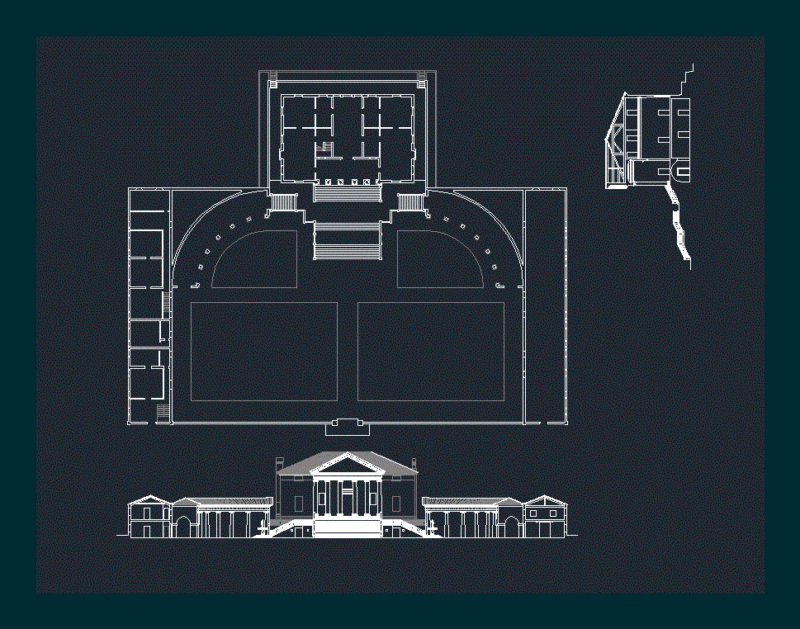 Villa Badoer DWG Block for AutoCAD